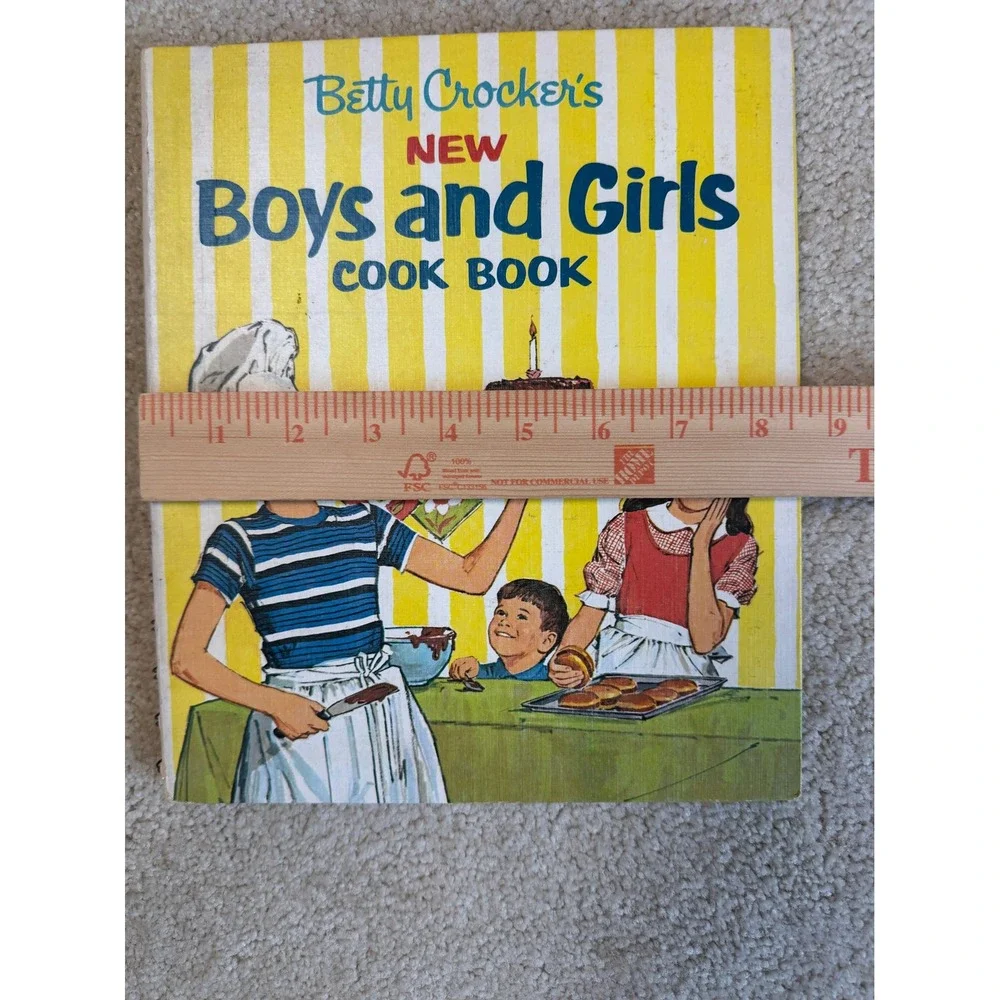 1965 Betty Crocker's New Boys and Girls Cook Book Spiral Cookbook First Print